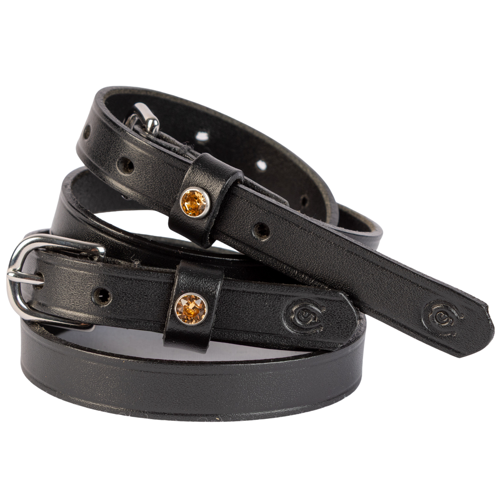Otto Schumacher Sporenriemen mit Strassniete von Swarovski