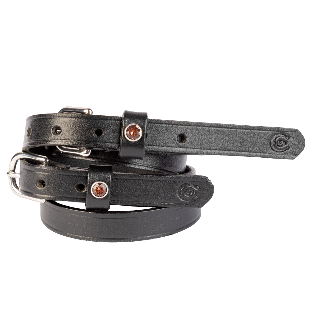 Otto Schumacher Sporenriemen mit Strassniete von Swarovski