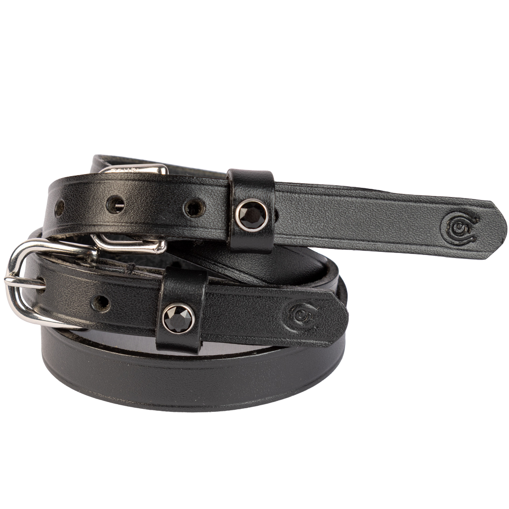 Otto Schumacher Sporenriemen mit Strassniete von Swarovski