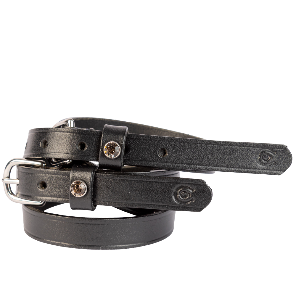 Otto Schumacher Sporenriemen mit Strassniete von Swarovski