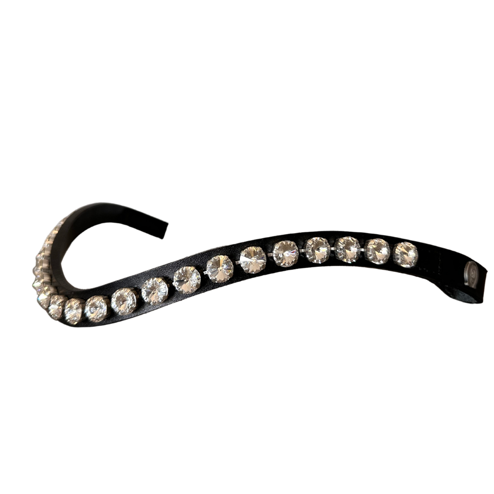 Otto Schumacher Stirnriemen Rivoli, einfarbig (crystal)