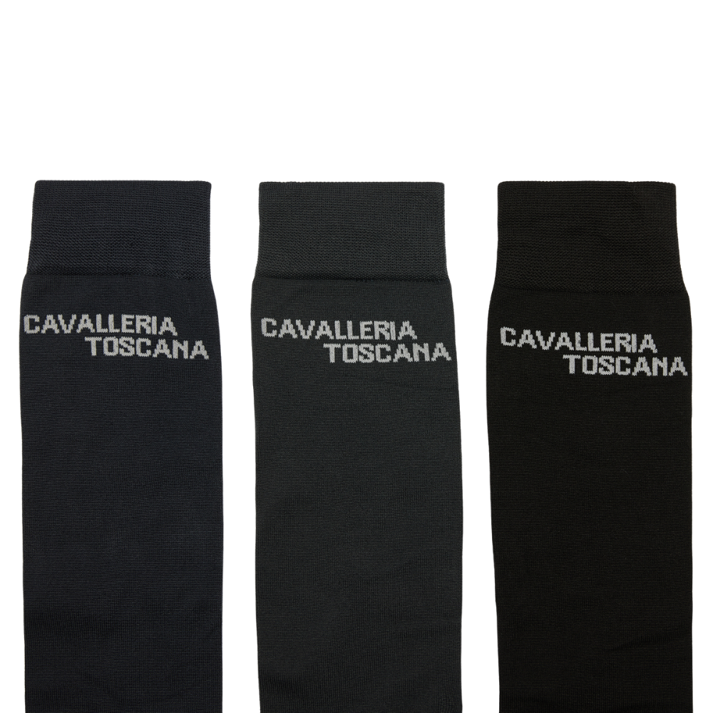 Cavalleria Toscana Jacquard Logo 3 Pack, Reitsocken, Herbst/Winter 2025