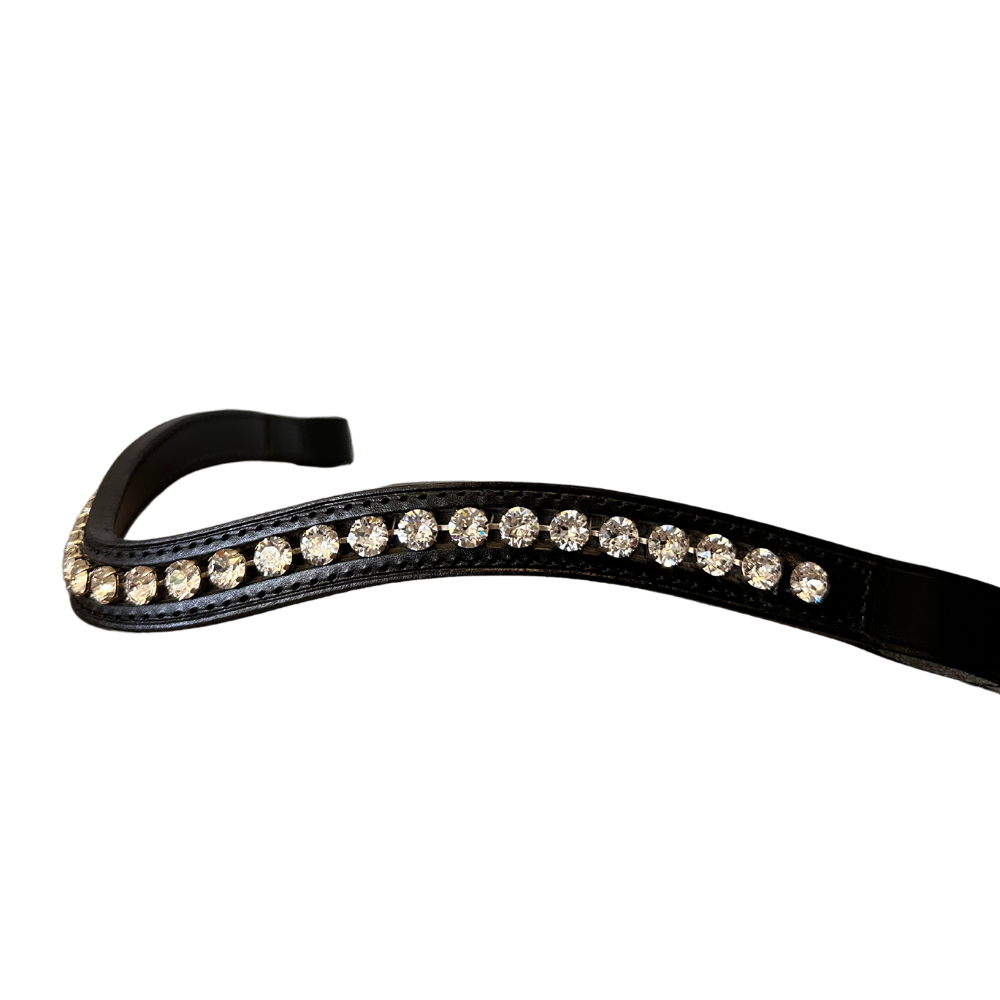 Otto Schumacher Stirnriemen Swarovski XL, einfarbig (crystal + silk)