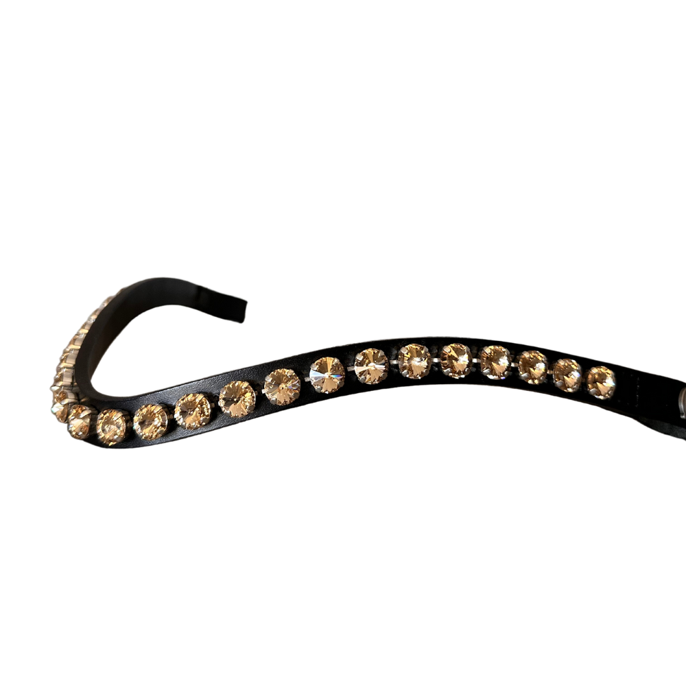 Otto Schumacher Stirnriemen Rivoli einfarbig - (golden shadow)