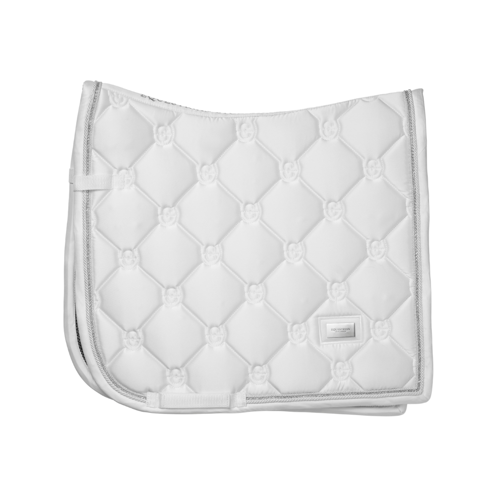 Equestrian Stockholm Dressurschabracke Crystal Shine White