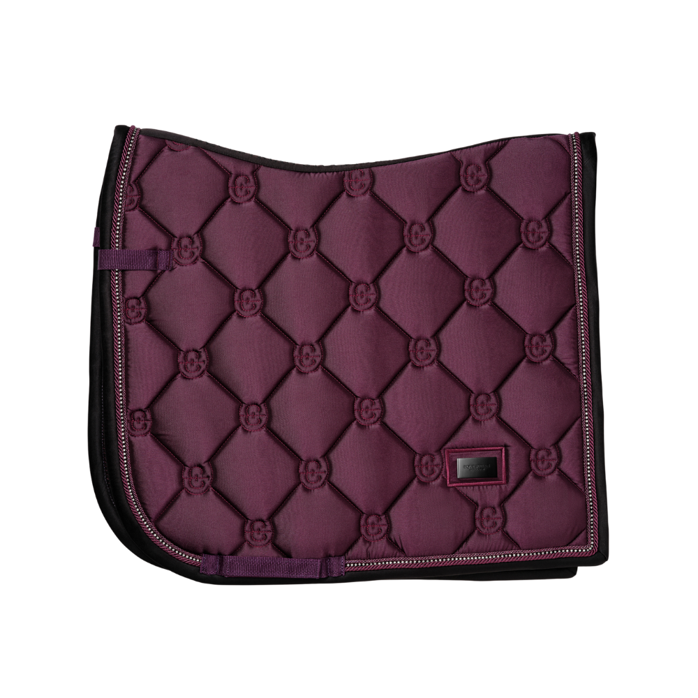 Equestrian Stockholm Dressurschabracke Crystal Shine Mauve Wine