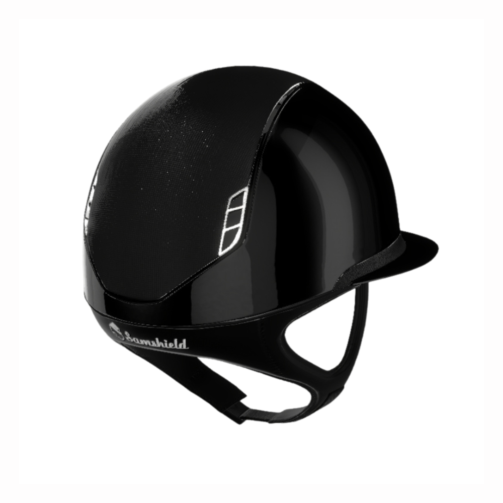 Samshield Reithelm Miss Shield 2.0 Shadowglossy Shimmer Leather Black