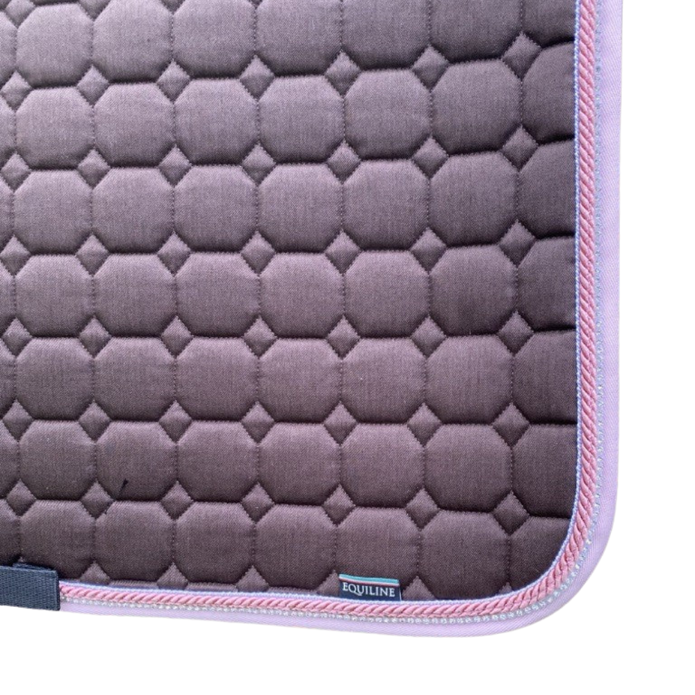 Equiline Schabracke Octagon Glitzer braun/rosa