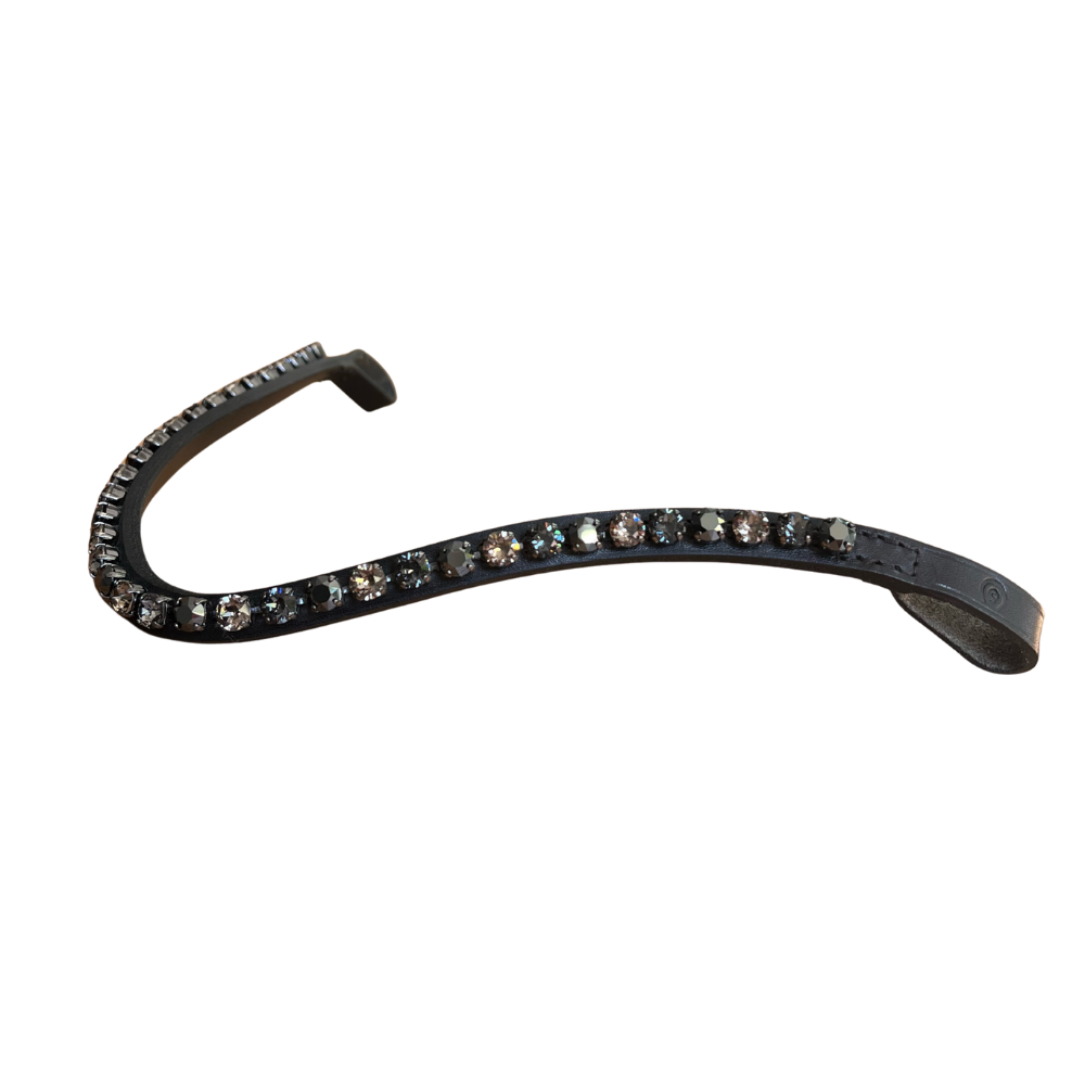 Otto Schumacher Stirnriemen Rivoli XS (jet hematite/silver night/greige)