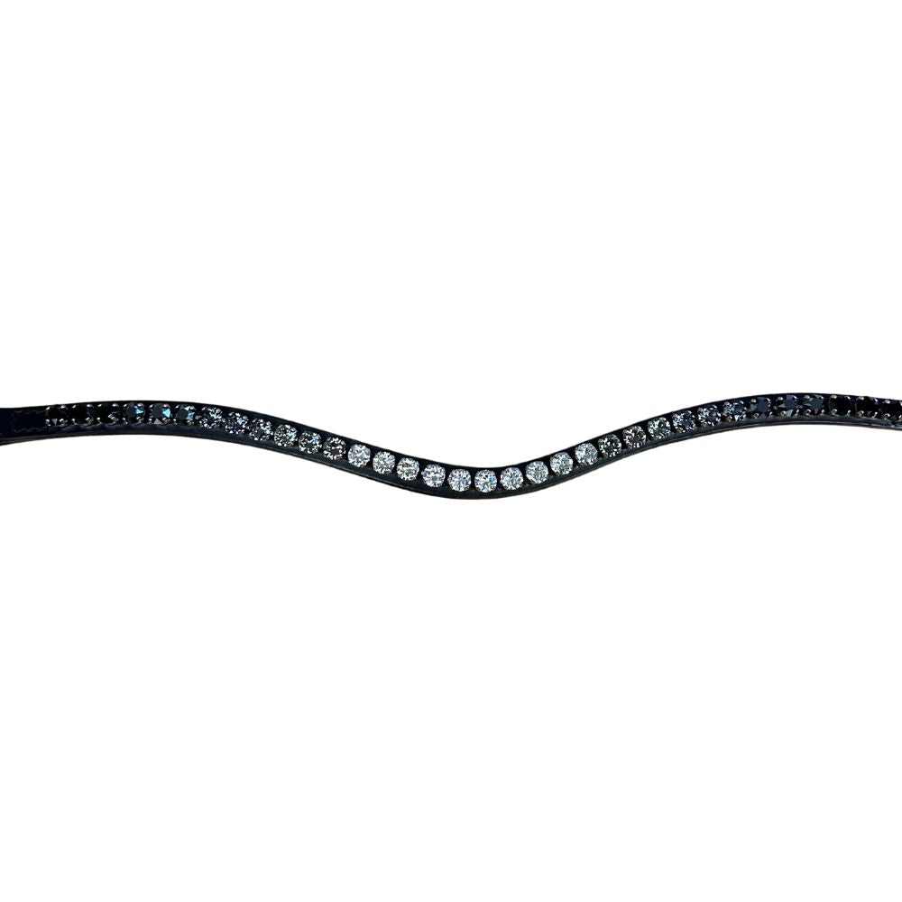 Otto Schumacher Stirnriemen Rivoli XS, Shading (black/silver/crystal)