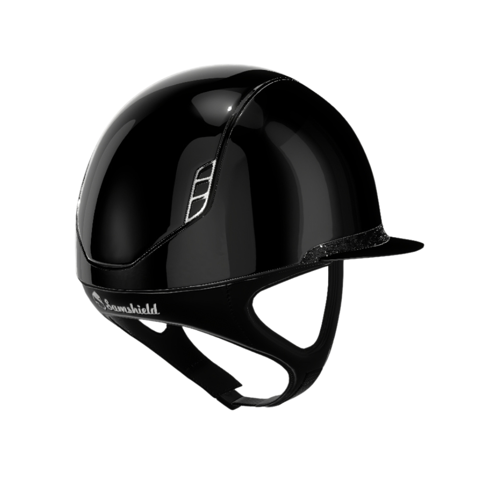 Samshield Reithelm Miss Shield 2.0 Shadowglossy Crystal Fabric Swarovski (Black)