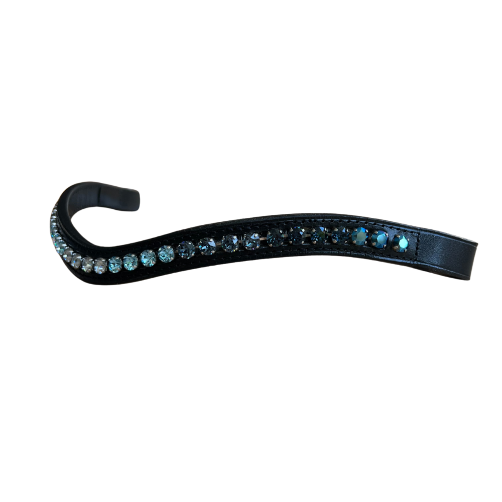 Otto Schumacher Stirnriemen Swarovski XL, Shading (blau/crystal)