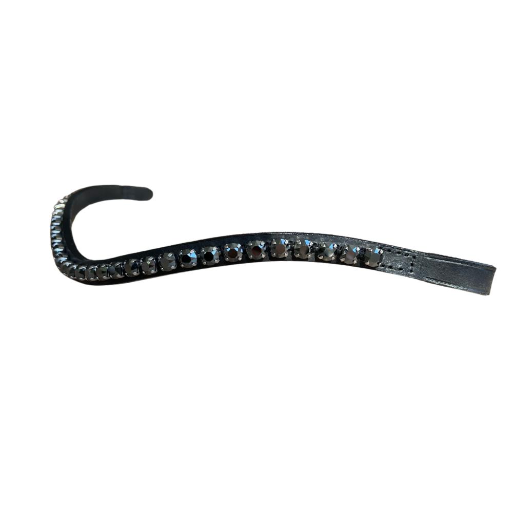 Otto Schumacher Stirnriemen Rivoli XS, einfarbig (jet hematite)