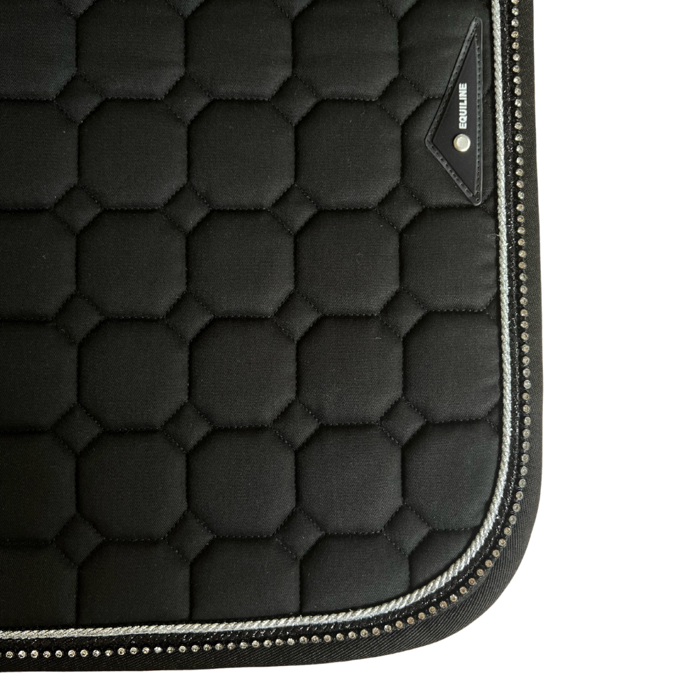 Equiline Octagon Dressurschabracke Black (Black Glitter)