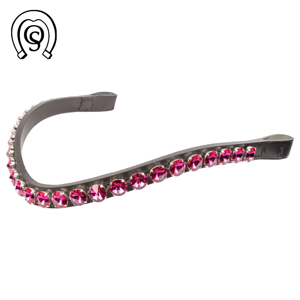 Otto Schumacher Stirnriemen Rivoli XL, einfarbig - (fuchsia)