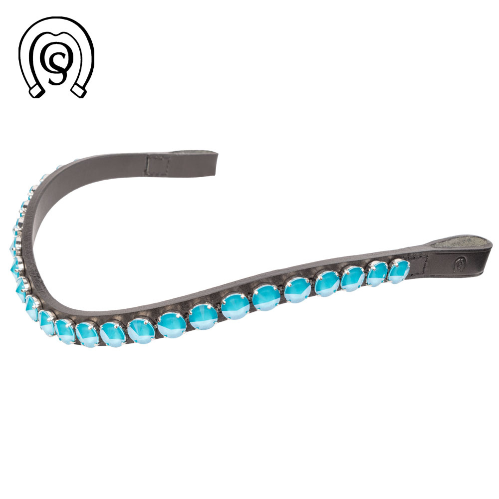 Otto Schumacher Stirnriemen Rivoli XL, einfarbig - (azure blue)