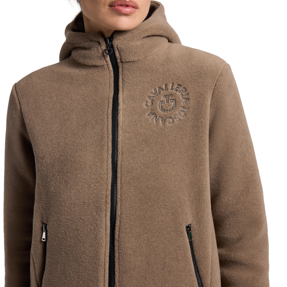 Cavalleria Toscana Damen Fleece Zip Hoodie, Herbst/Winter 2025