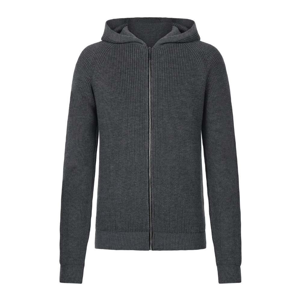 Trolle Company Unisex Heavy Merino Full Zip Sweater with Hood, AW25