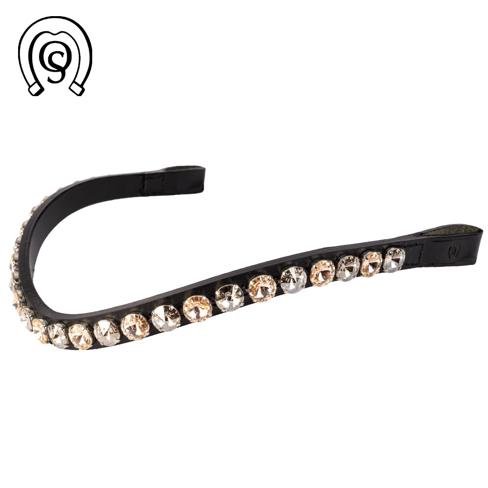 Otto Schumacher Stirnriemen Rivoli XL, zweifarbig (silver shade/silk)