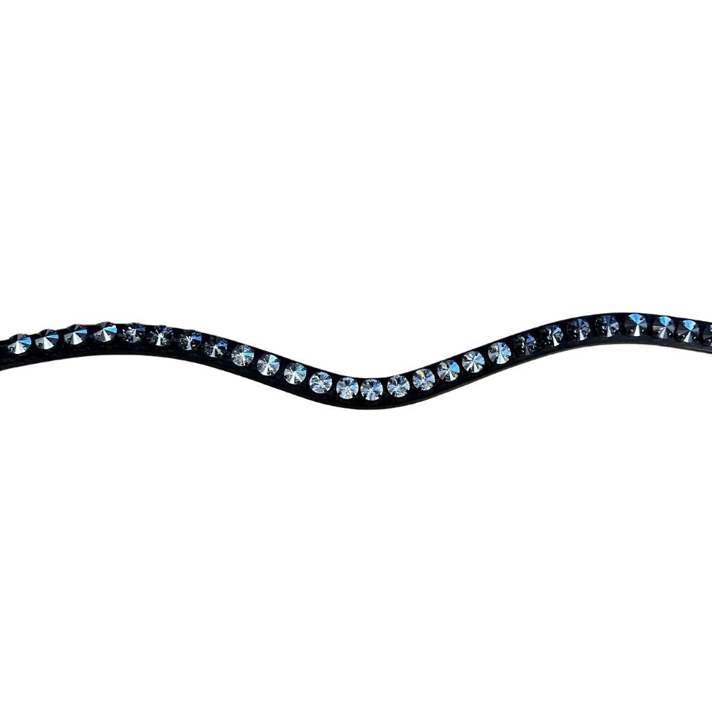 Otto Schumacher Stirnriemen Rivoli, Crystal Shading (black/silver/crystal)