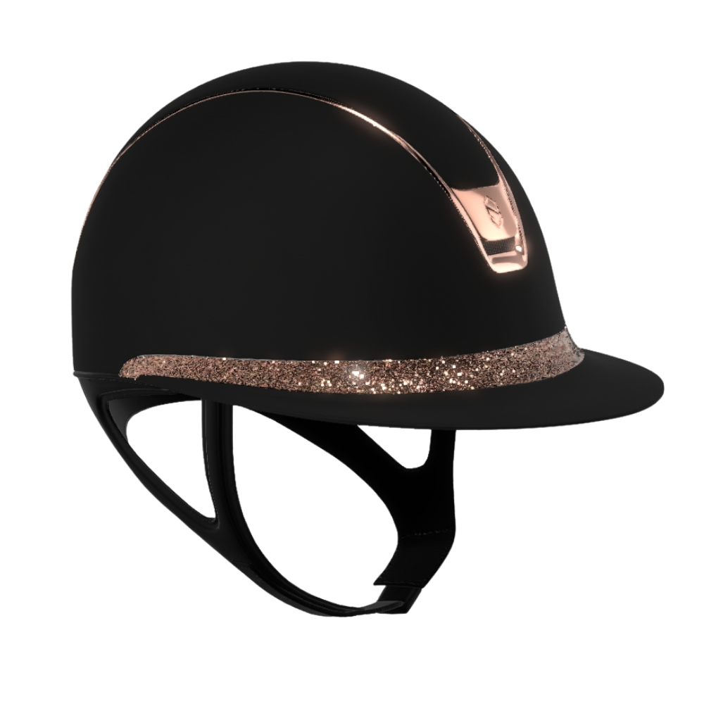 Samshield Reithelm Miss Shield 2.0 Shadowmatt Crystal Fabric Swarovski Rose Gold
