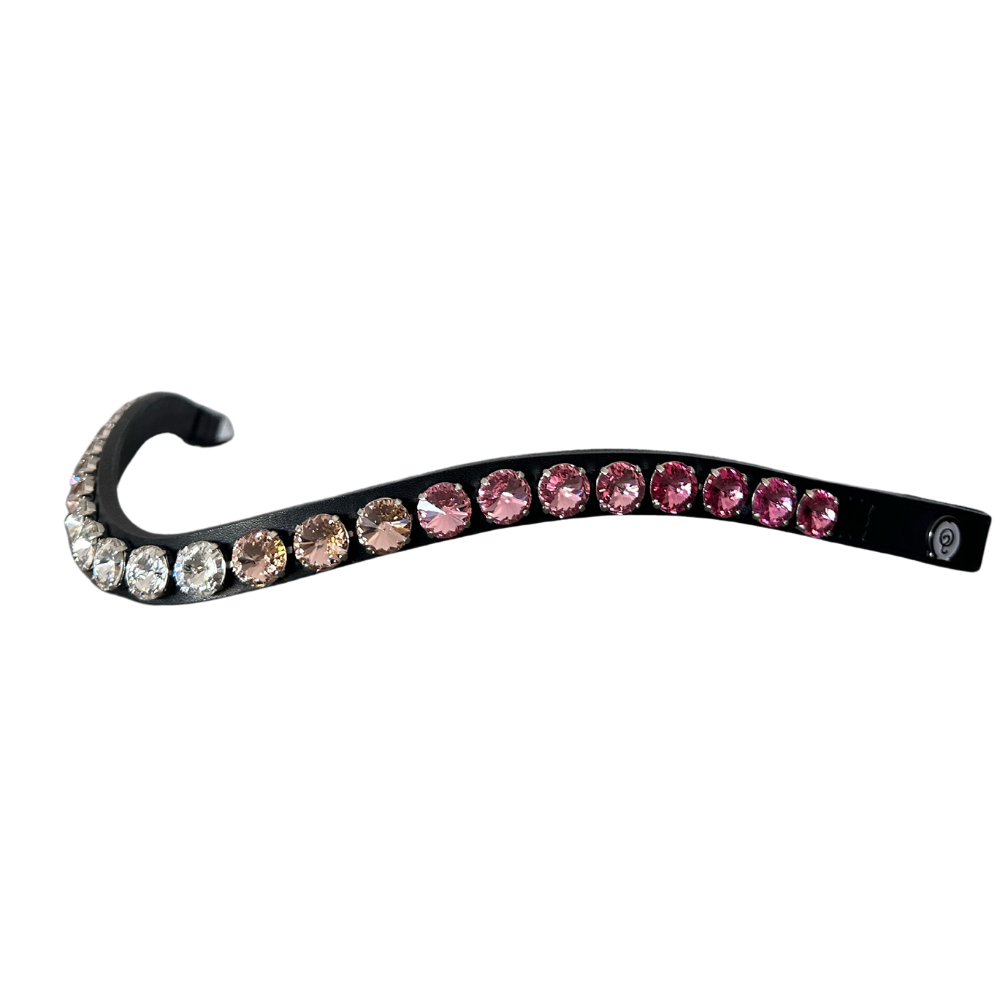 Otto Schumacher Stirnriemen Rivoli XL, Shading (rose/crystal)