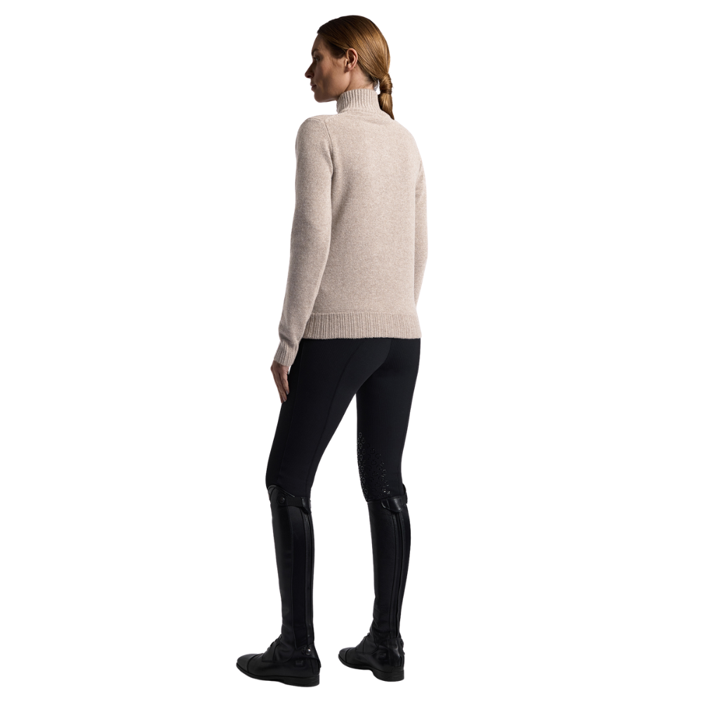 Cavalleria Toscana Damen Pure Wool Half Zip Turleneck Sweater, Herbst/Winter 2026