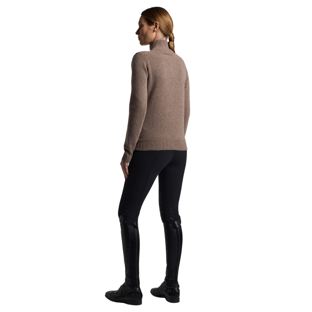 Cavalleria Toscana Damen Pure Wool Half Zip Turleneck Sweater, Herbst/Winter 2026