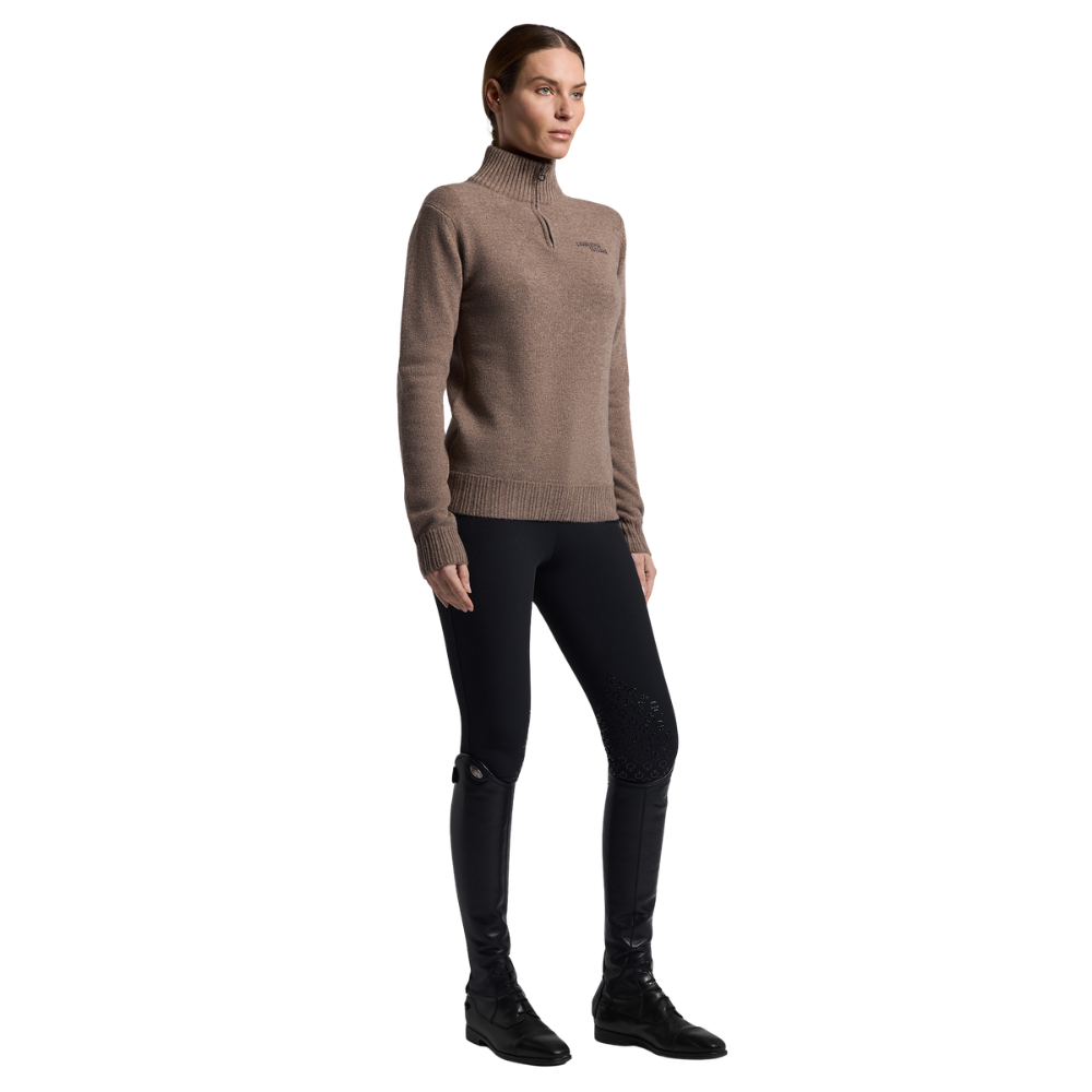 Cavalleria Toscana Damen Pure Wool Half Zip Turleneck Sweater, Herbst/Winter 2026