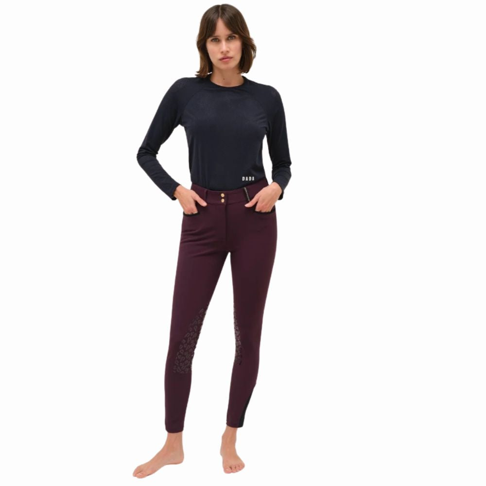 Dada Sport Giovani Grip Damenreithose dark muscat