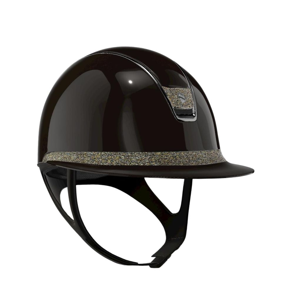 Samshield reithelm Miss Shield 2.0 Shadowglossy braun Ultra Fine Rock Golden Topaz