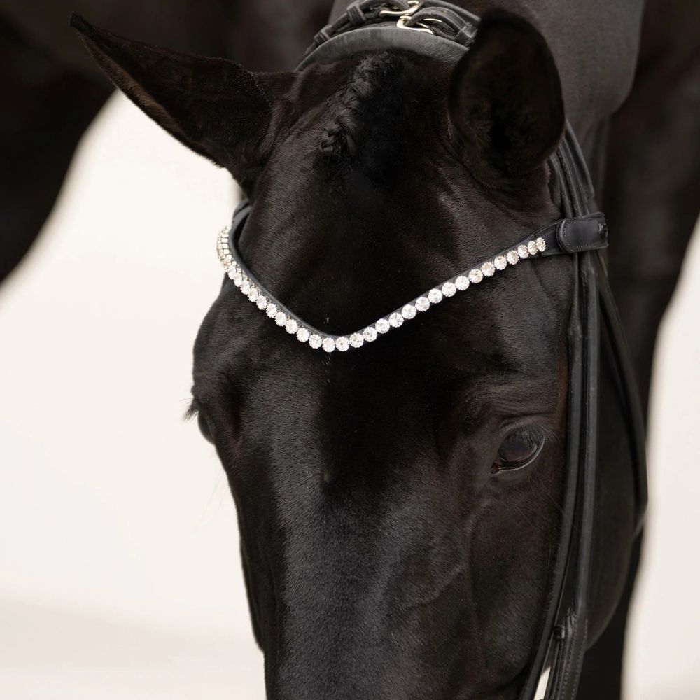Equestrian Stockholm Stirnriemen Faded Crystal 8mm