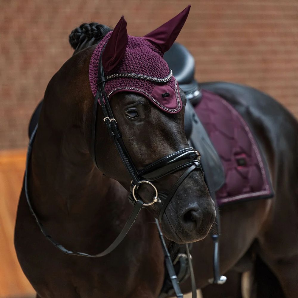 Equestrian Stockholm Springschabracke Crystal Shine Mauve Wine