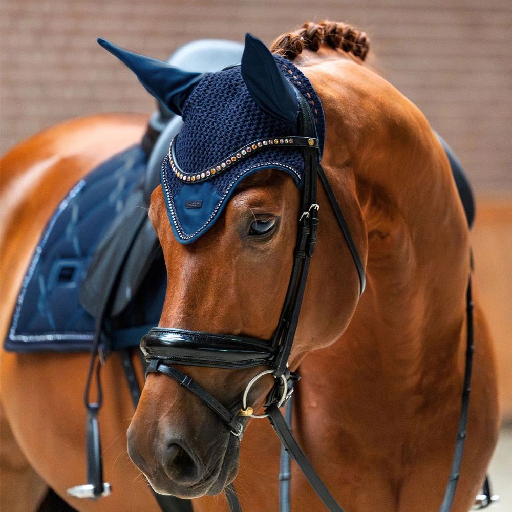 Equestrian Stockholm Springschabracke Crystal Shine Blue Meadow