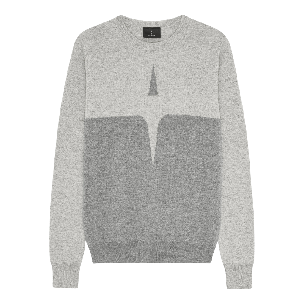 Trolle Company Damen Cashmere & Wool star logo crew sweater, SS26