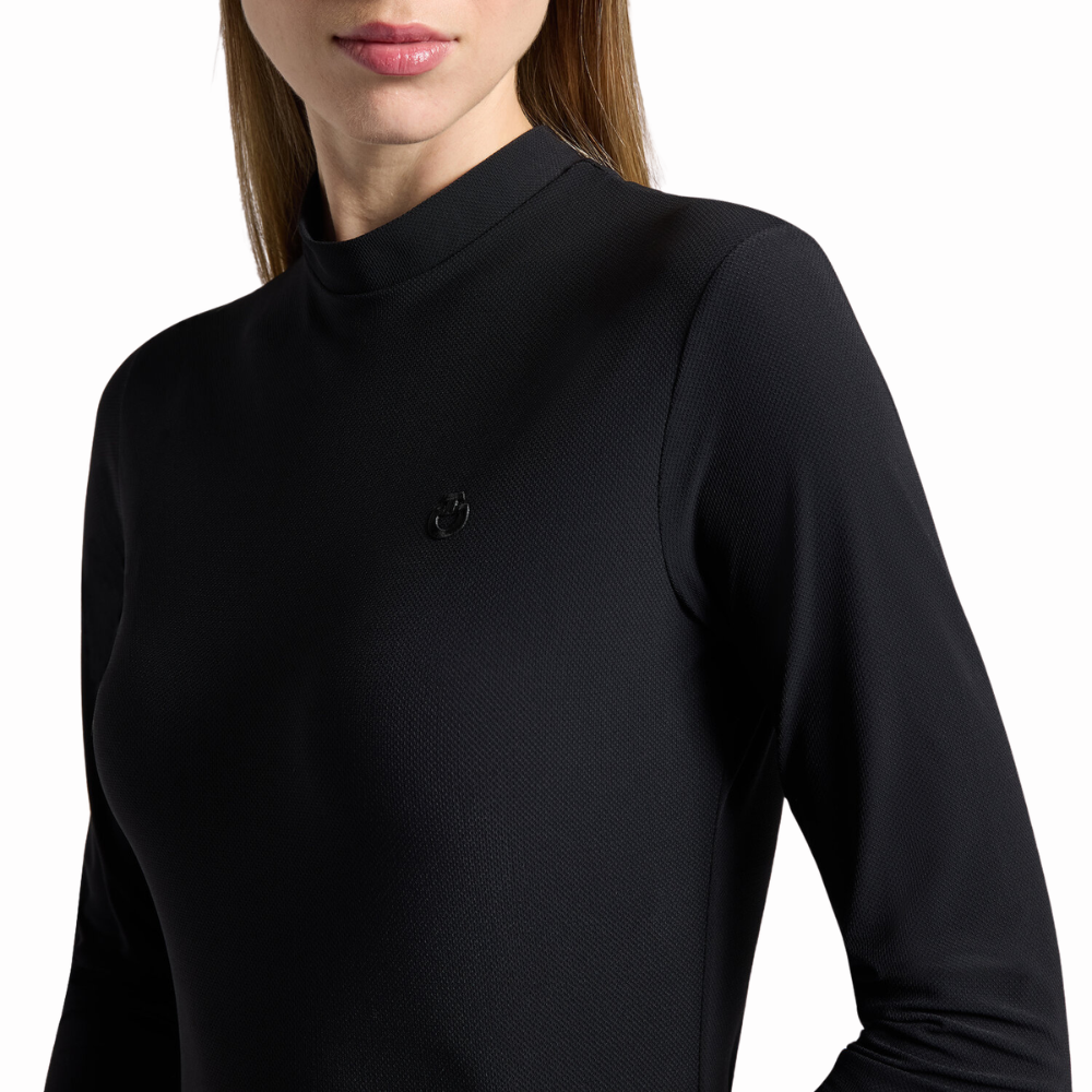 Cavalleria Toscana Damen Training Polo w/3D Stamp, Frühjahr/Sommer 2026