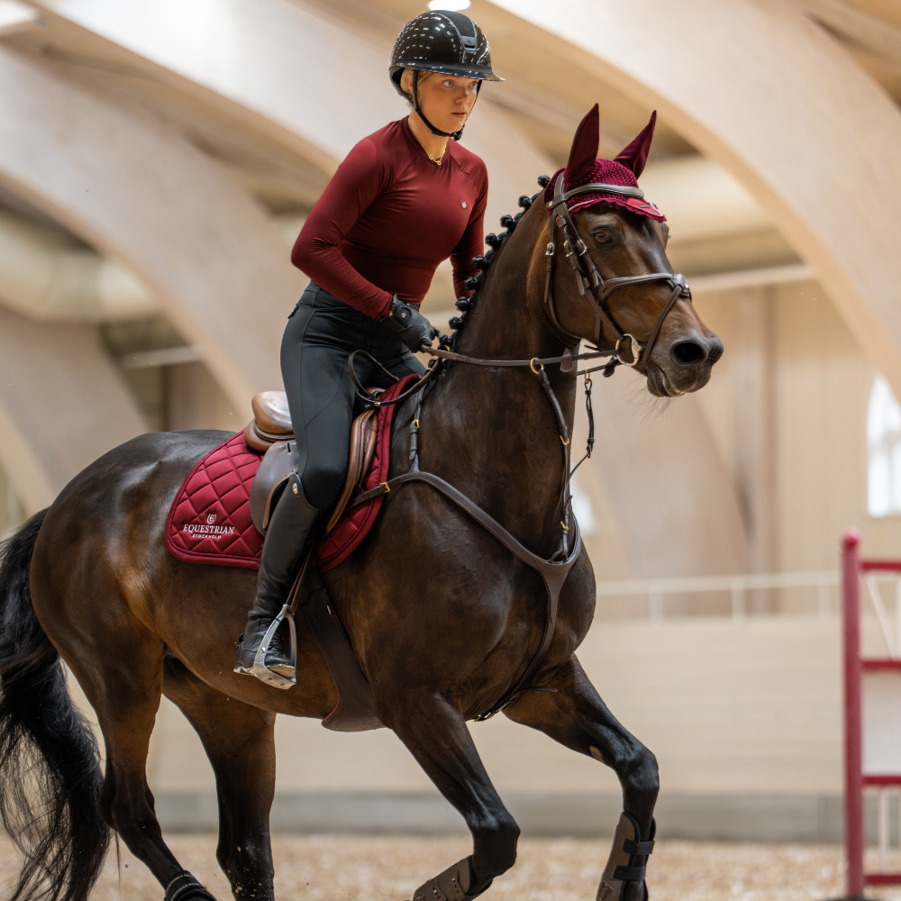 Equestrian Stockholm Springschabracke Line Bordeaux