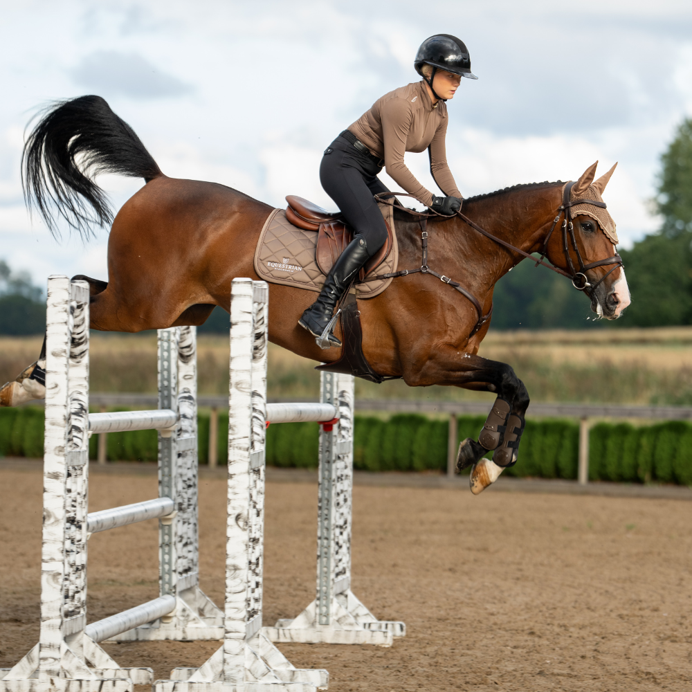 Equestrian Stockholm Springschabracke Line Champagne