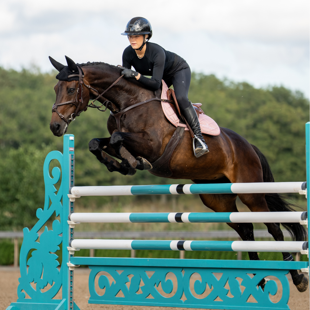 Equestrian Stockholm Springschabracke Line Pink