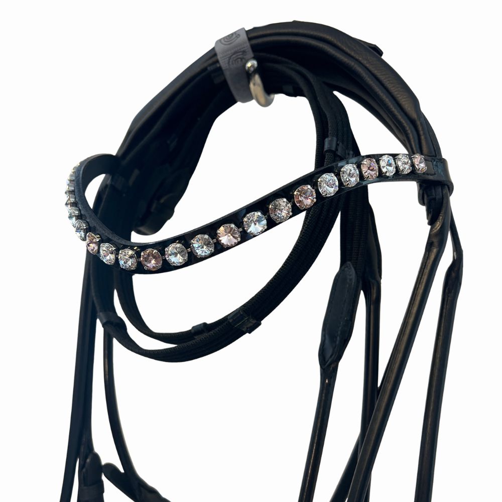 Otto Schumacher Trense München "Feel Good" - Zierkeder fineline rose gold hell (Lack)