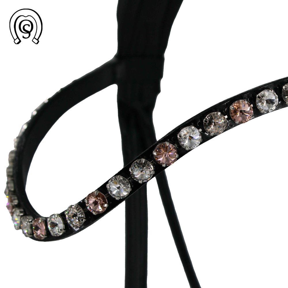 Otto Schumacher Trense München "Feel Good" - Zierkeder fineline rose gold hell (Lack)