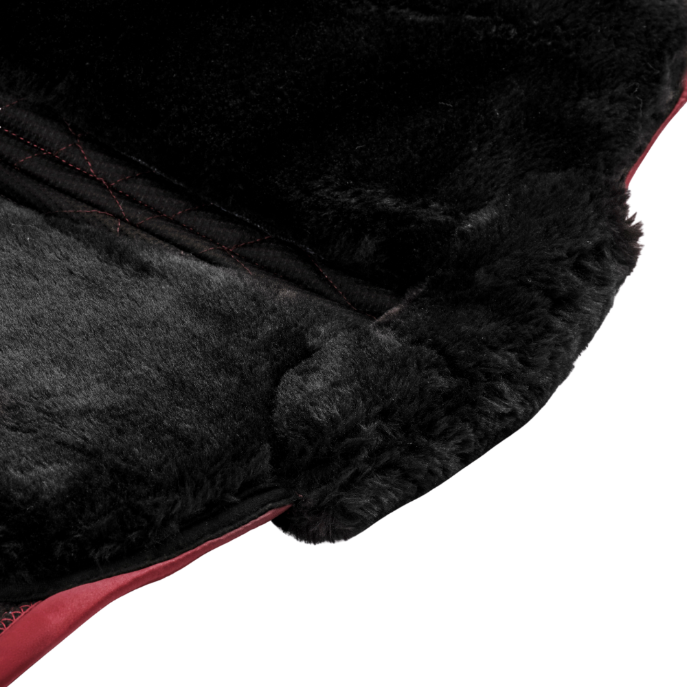 Equestrian Stockholm Springschabracke Vegan Fur Crystal Bordeaux