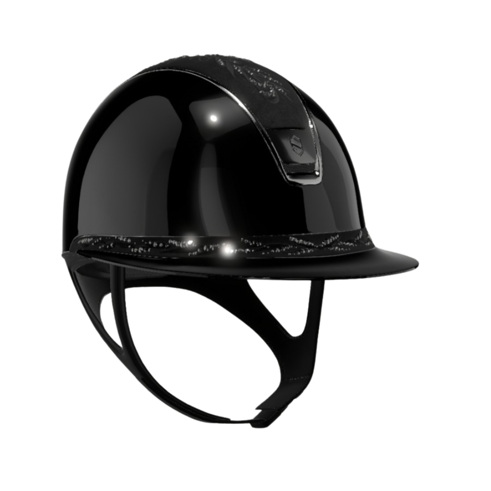 Samshield Reithelm Miss Shield 2.0 Shadowglossy Flower Swarovski (black)