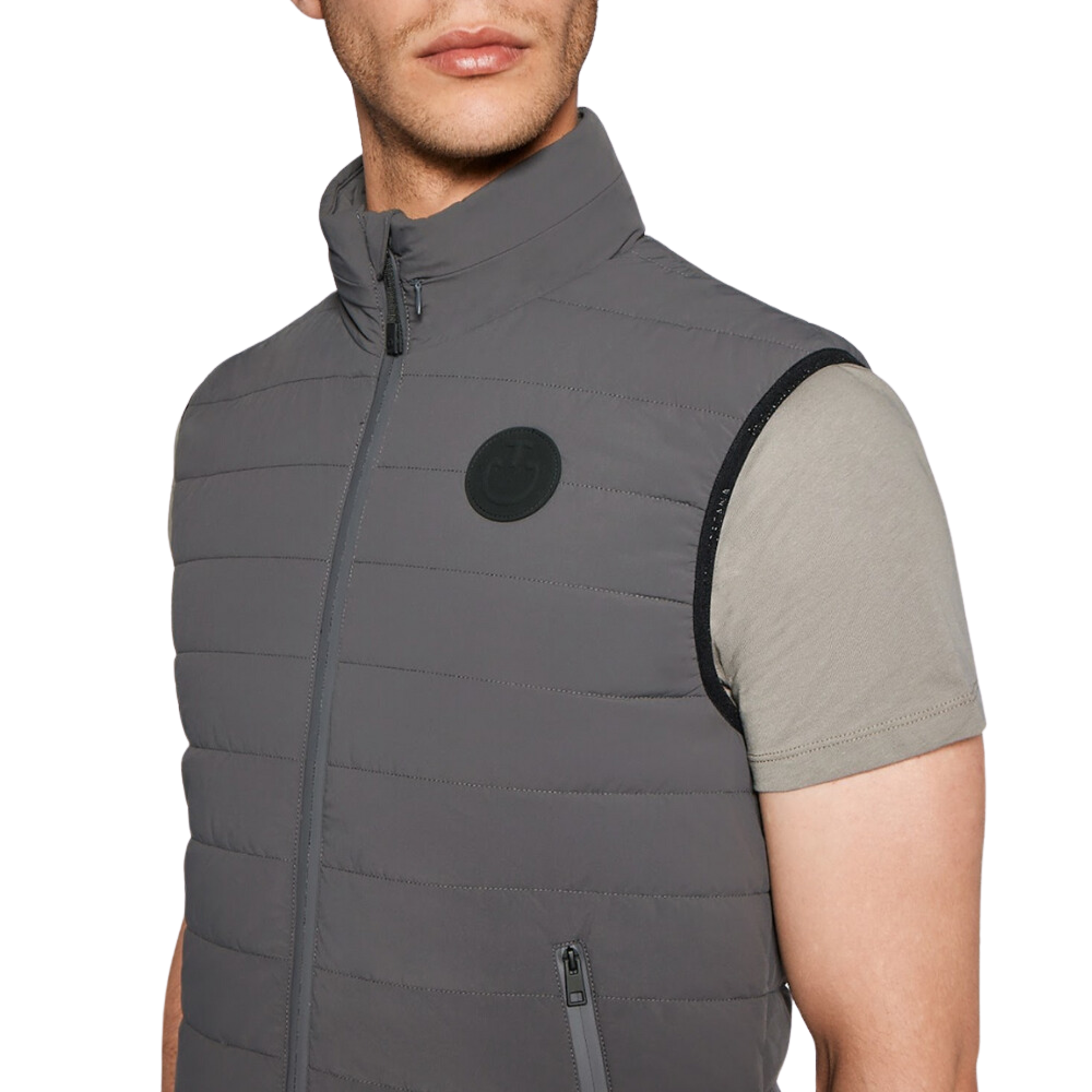 Cavalleria Toscana Herrenweste, Lightweight Puffer Vest w/ Hidden Hood, Frühjahr/Sommer 2024