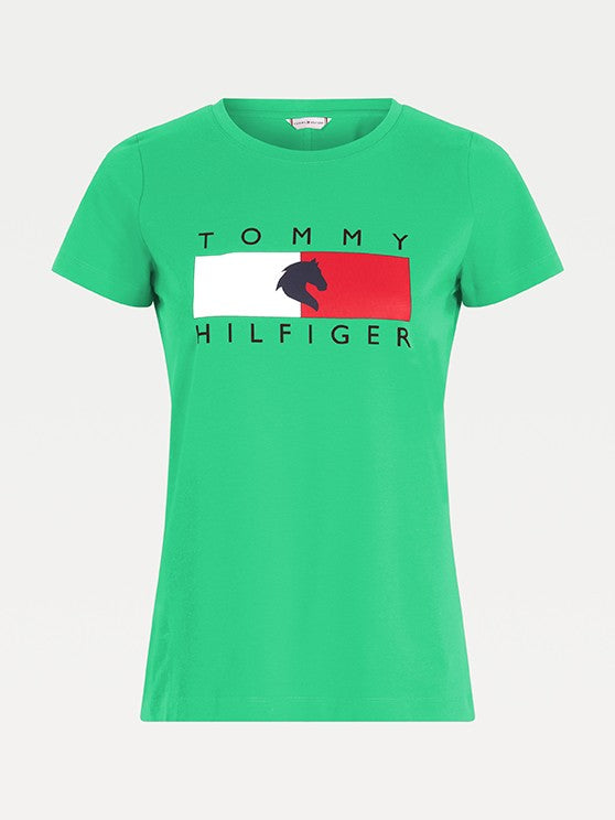 Tommy Hilfiger Equestrian T-Shirt Damen Statement