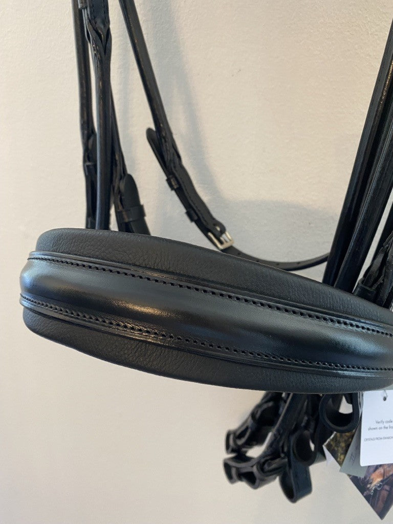 Otto Schumacher Kandare München "Feel Good" - Rivoli Crystal (schwarz gepolstert)