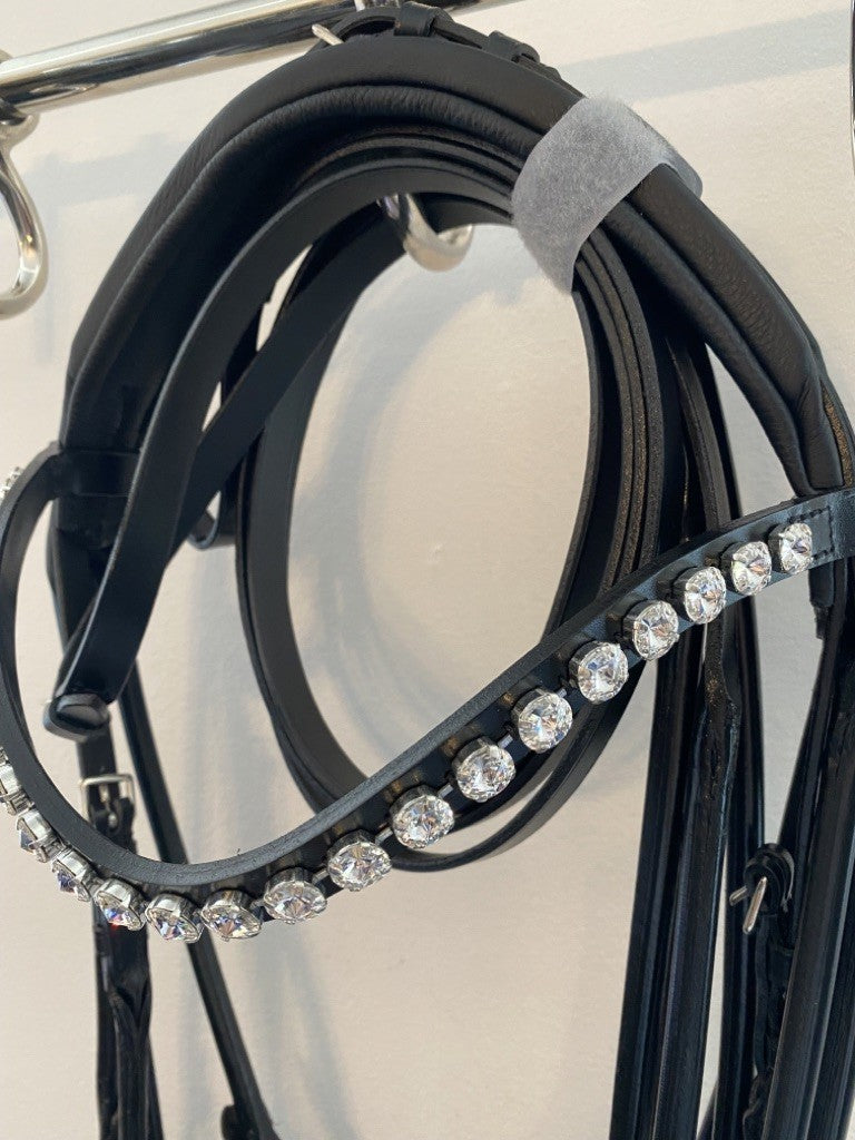 Otto Schumacher Kandare München "Feel Good" - Rivoli Crystal (schwarz gepolstert)