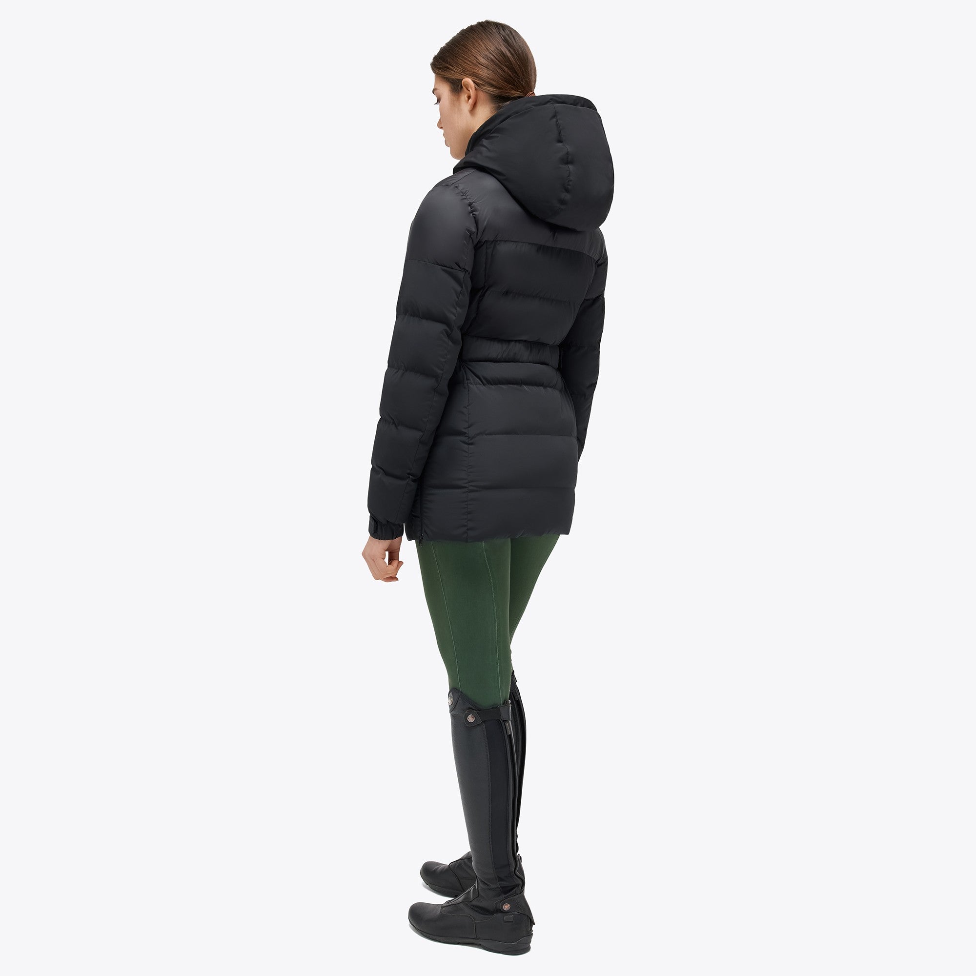 Cavalleria Toscana Damen Daunenmantel Long Hooded Nylon Puffer