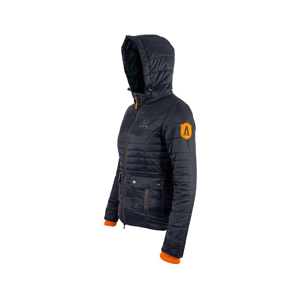 AVE Equestrian Wattierte Steppjacke mit abnehmbarer Kapuze