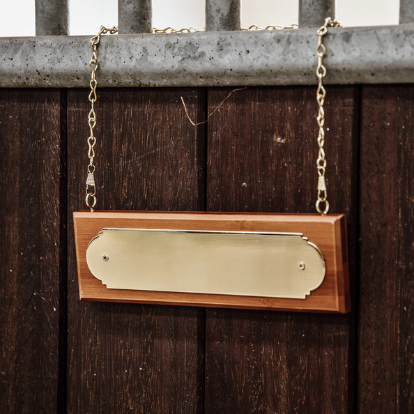 Grooming Deluxe Namenschild gold